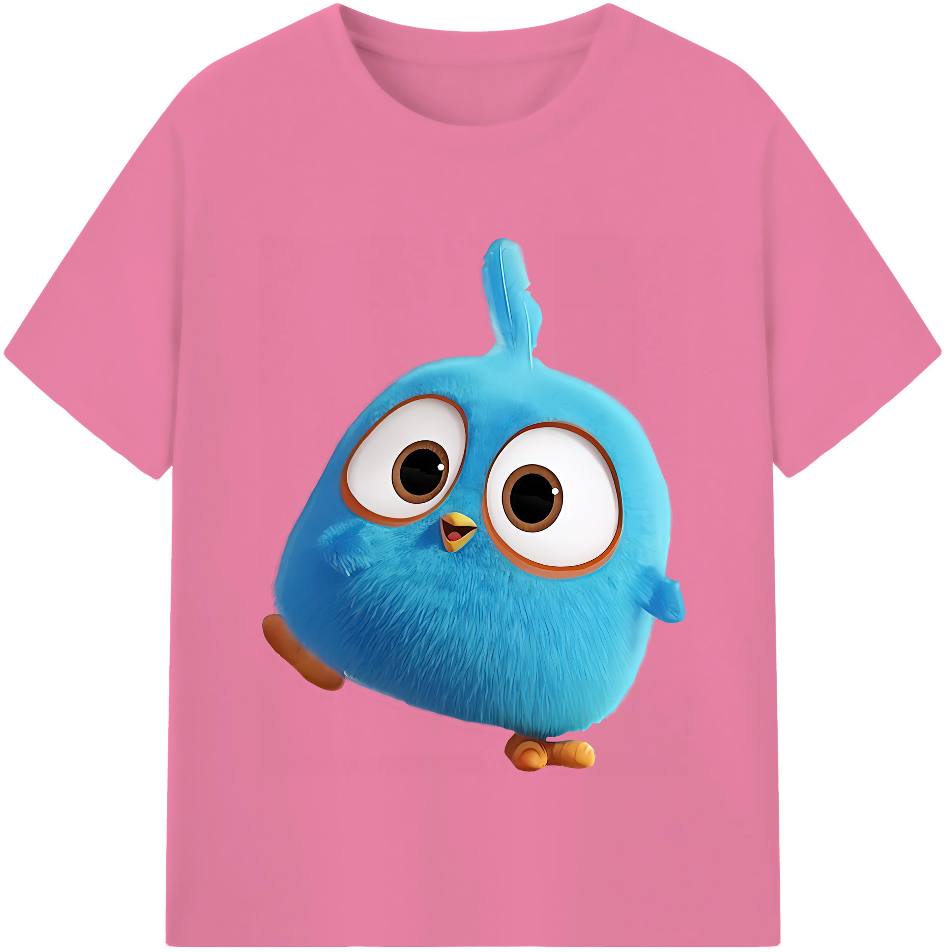（画像用） Angry Birds アングリーバード 綿100％半袖Tシャツ（フロントプリント）
